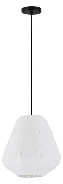 Led ľanový luster Linnet B 36cm – Biela