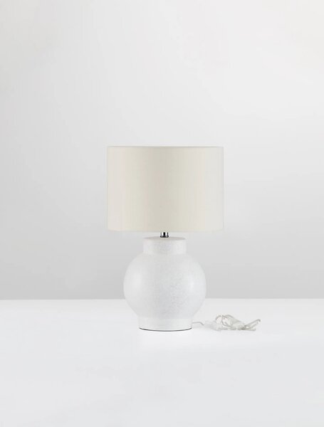 Moderná stolová lampa Zema Biela