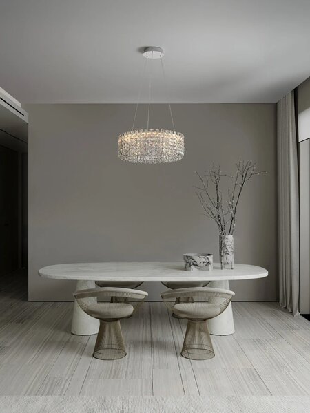 LED moderný luster Celysia Chromová B