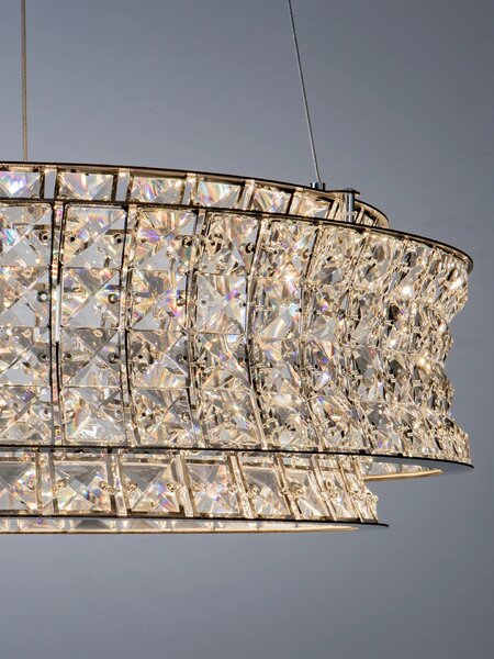 LED moderný luster Celysia 60 Chromová