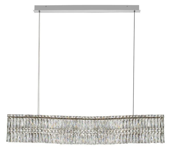 LED moderný luster Nuvia line Chromová