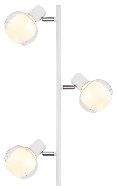 Globo 54309SW - Stojacia lampa TOKKI 3xE14/40W/230V biela