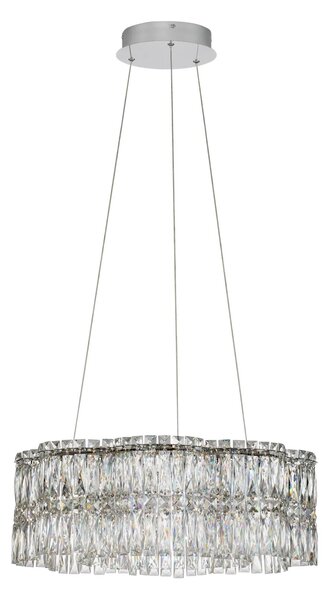 LED moderný luster Nuvia 1 Chromová