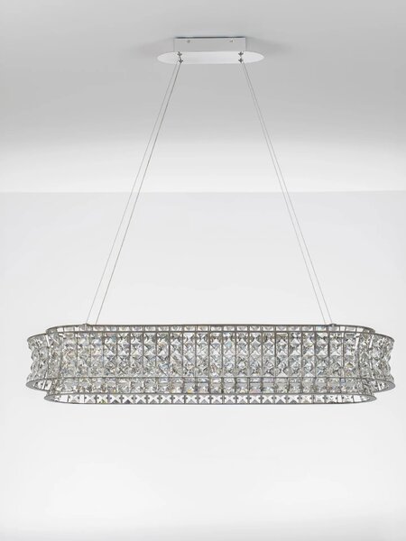 LED moderný luster Celysia 100 Chromová