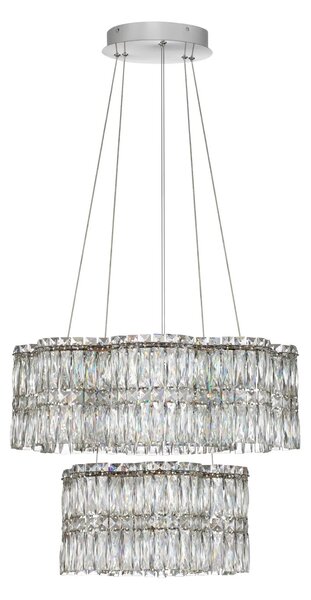 LED moderný luster Nuvia 2 Chromová