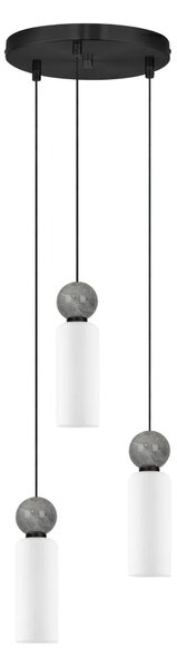 LED moderný luster Filomena 25 stone – Sivá