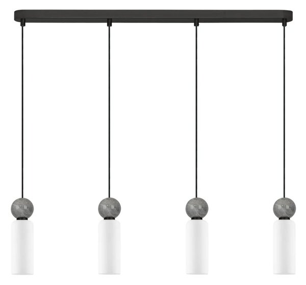 LED moderný luster Filomena 81 stone – Sivá
