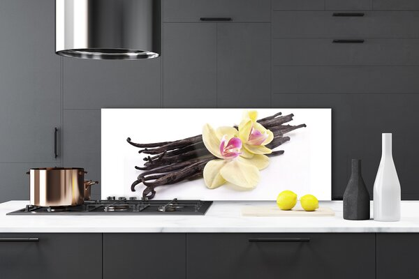 Sklenený obklad Do kuchyne Kvety rastlina príroda 125x50 cm