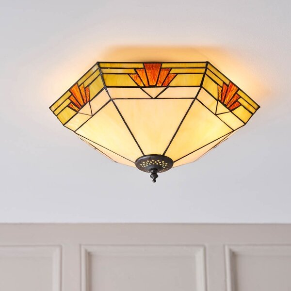 Endon 64284 - Stropné svietidlo Tiffany NEVADA 2xE27/60W/230V priemer 40 cm
