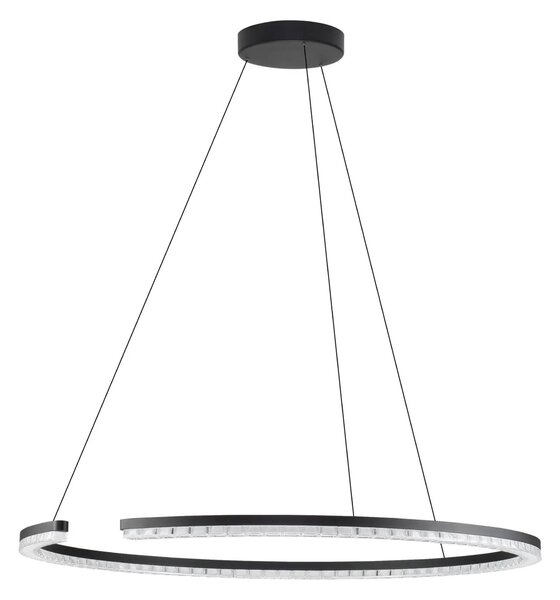 LED moderný luster Gleamy 85 Čierna