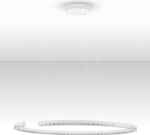 LED moderný luster Gleamy 85 Biela