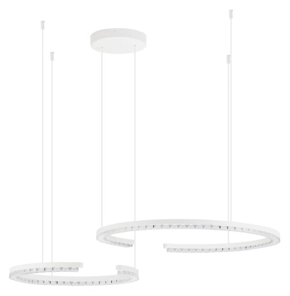 LED moderný luster Gleamy 2 Biela