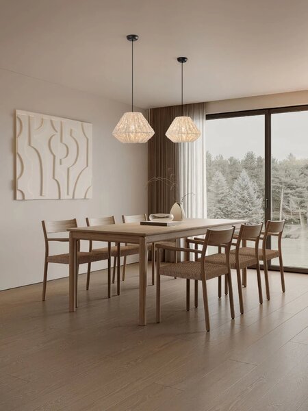 LED moderný luster Wabi 45 Biela