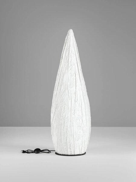 Dizajnová stojaca lampa Wabi Biela