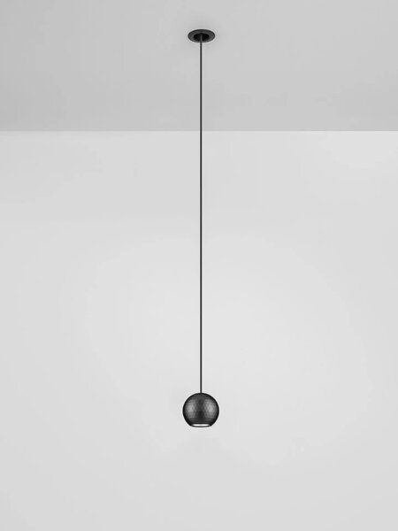 LED moderný luster Notic Čierna 3000K