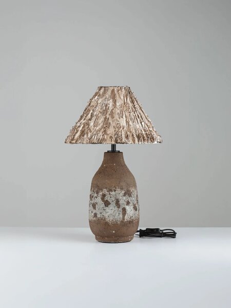 Moderná stolová lampa Wabi Hnedá