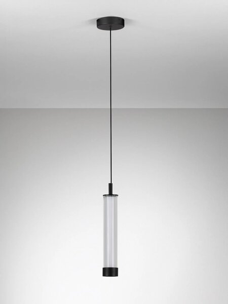 LED moderný luster Glovia Čierna