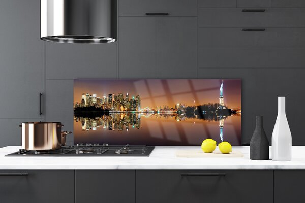 Sklenený obklad Do kuchyne Abstrakcia umenie 125x50 cm
