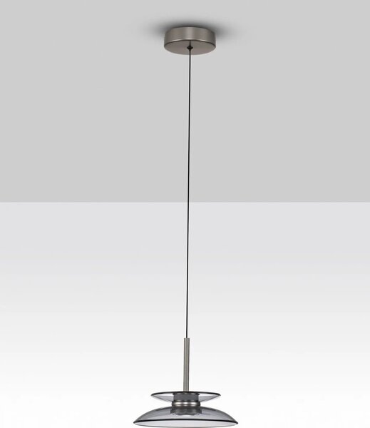 LED moderný luster Esti Dýmová