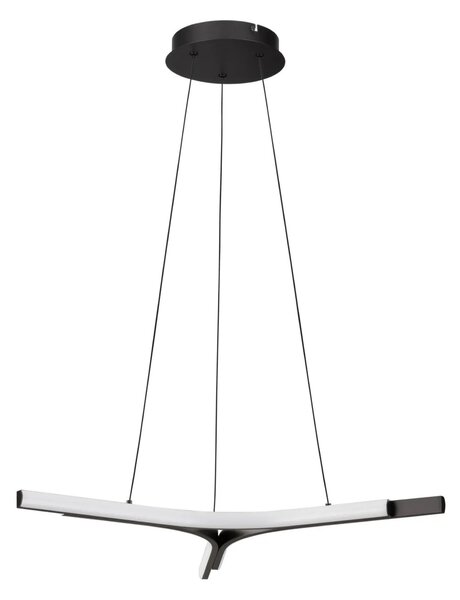 LED moderný luster Nue Čierna