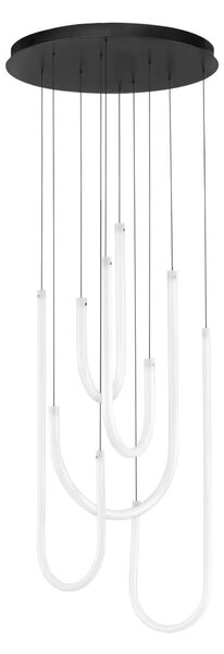 LED moderný luster Topaz 50 Čierna