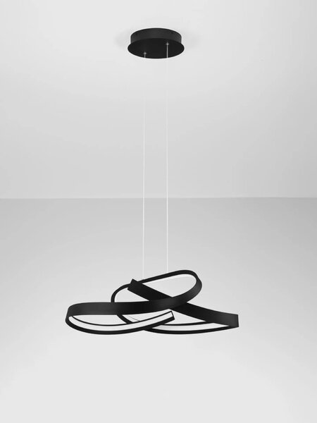 LED moderný luster Olia Čierna A