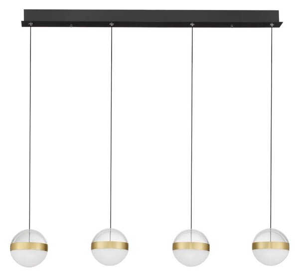 LED moderný luster Alaz Zlatá 4 line