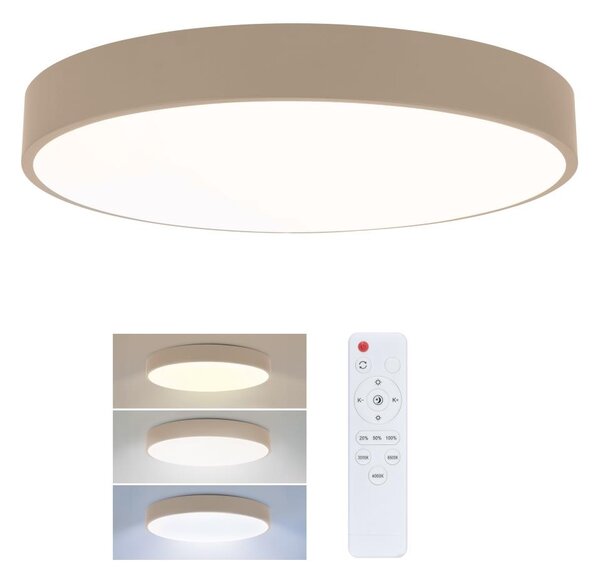Brilagi - LED stmievateľné stropné svietidlo POOL LED/36W/230V priemer 30 cm béžové s diaľkovým ovládaním