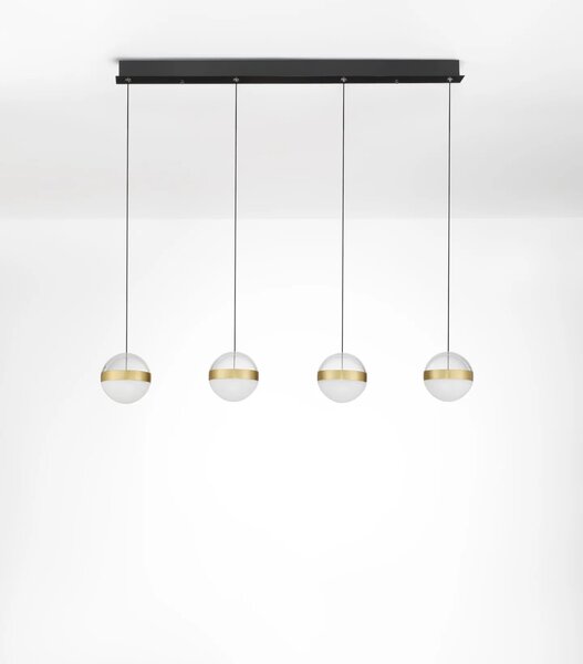LED moderný luster Alaz Zlatá 4 line