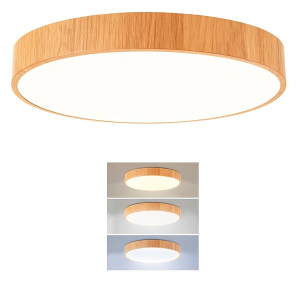 Brilagi - LED stropné svietidlo POOL LED/36W/230V 3000/4000/6000K priemer 30 cm, drevený dekor