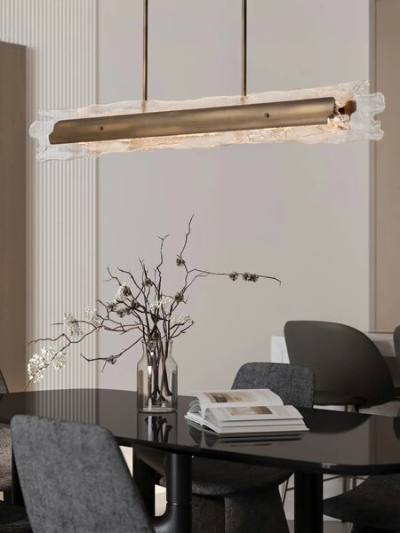 LED moderný luster Velar Medená