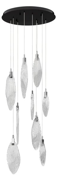 LED moderný luster Seriq 60 Čierna