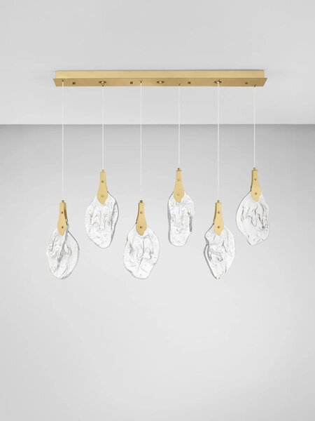 LED moderný luster Bellina Zlatá Line