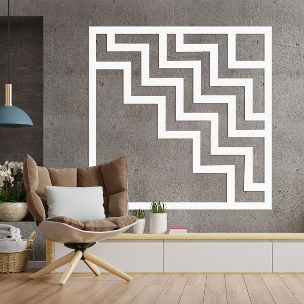 Geometrická drevená dekorácia na stenu | Moderný dizajn | SENTOP HDF0397-A