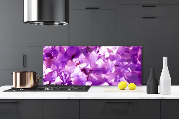 Sklenený obklad Do kuchyne Kvety rastlina príroda 125x50 cm