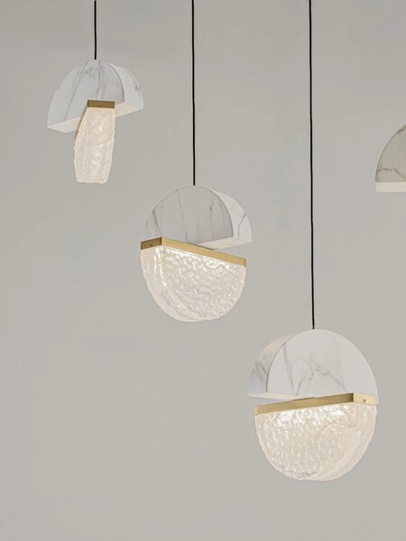 Dizajnový LED luster Dorin 30W A – Biela (9214190)