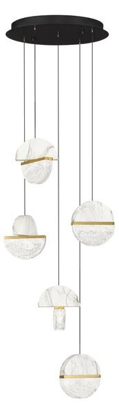 Dizajnový LED luster Dorin 30W A – Biela