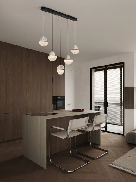 Dizajnový LED luster Dorin 30W A – Biela (9214190)