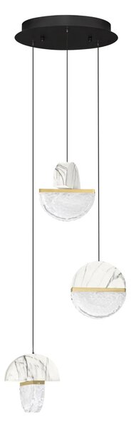 Dizajnový LED luster Dorin 18W A – Biela