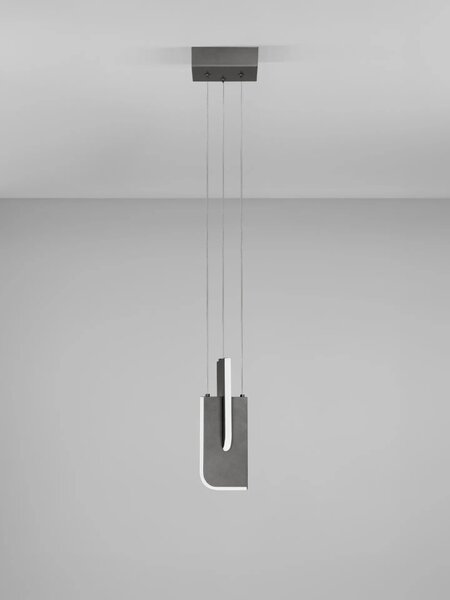 Moderný LED luster Totem 9W A – Sivá