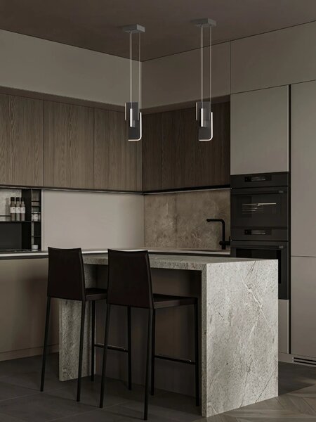 Moderný LED luster Totem 11W A – Sivá