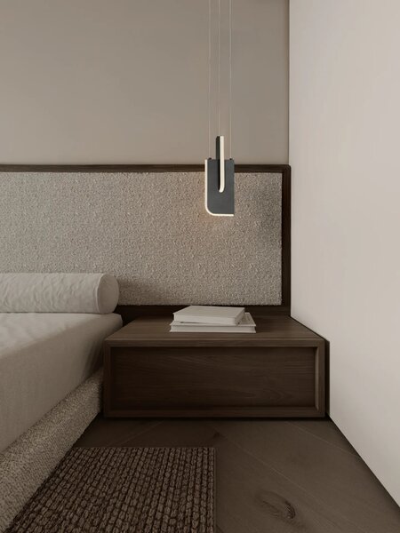 Moderný LED luster Totem 9W A – Sivá