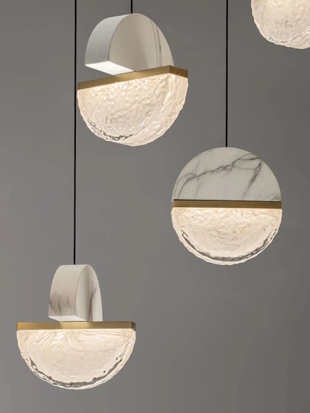 Dizajnový LED luster Dorin 48W A – Biela
