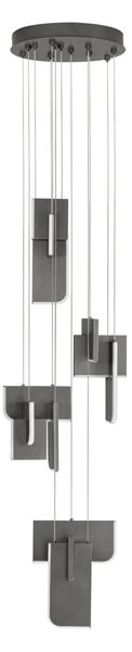 Moderný LED luster Totem 52W B – Sivá