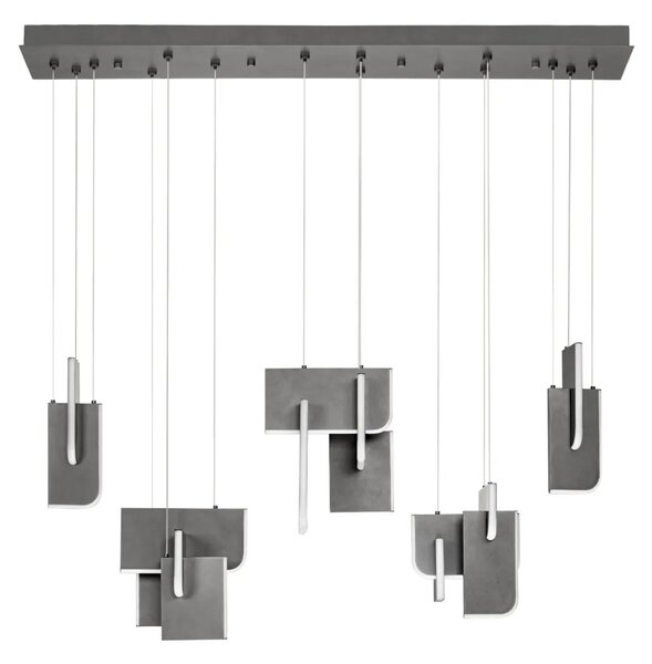 Moderný LED luster Totem 20W A – Sivá