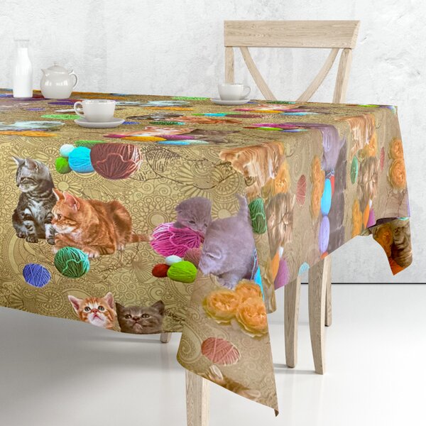 Obrus ​​PVC Mirabella 720A - Mačiatka 140cm x 20m
