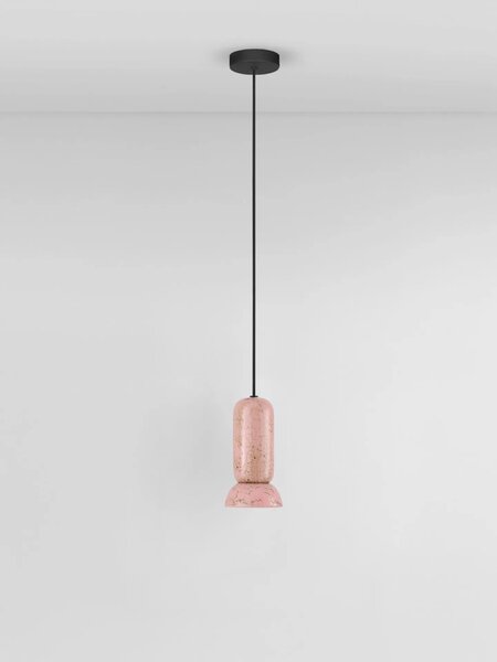LED moderný luster Parlo Ružová