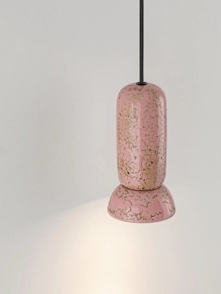 LED moderný luster Parlo Ružová