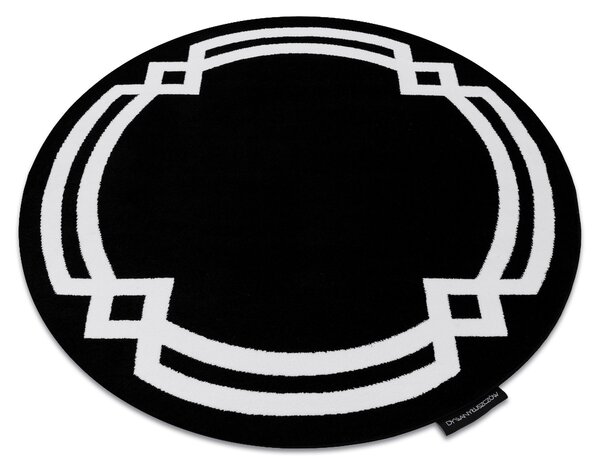 Okrúhly koberec HAMPTON Lux čierna