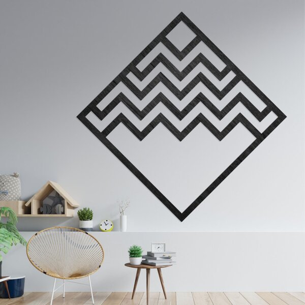 Drevená geometrická dekorácia štvorec | SENTOP PR0397-A